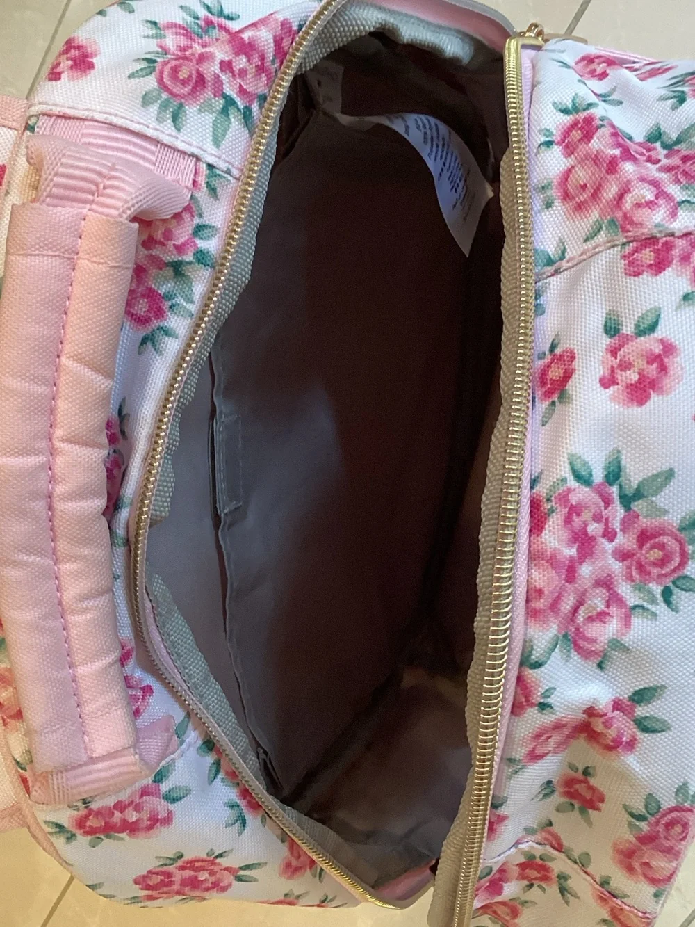 Pottery Barn Kids Pink Floral Backpack